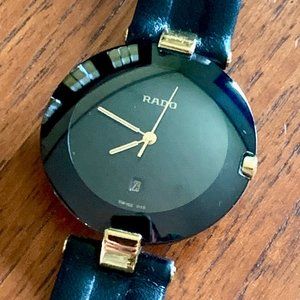 Rado 90s Numberless Pure Sapphire Face Watch (unisex)